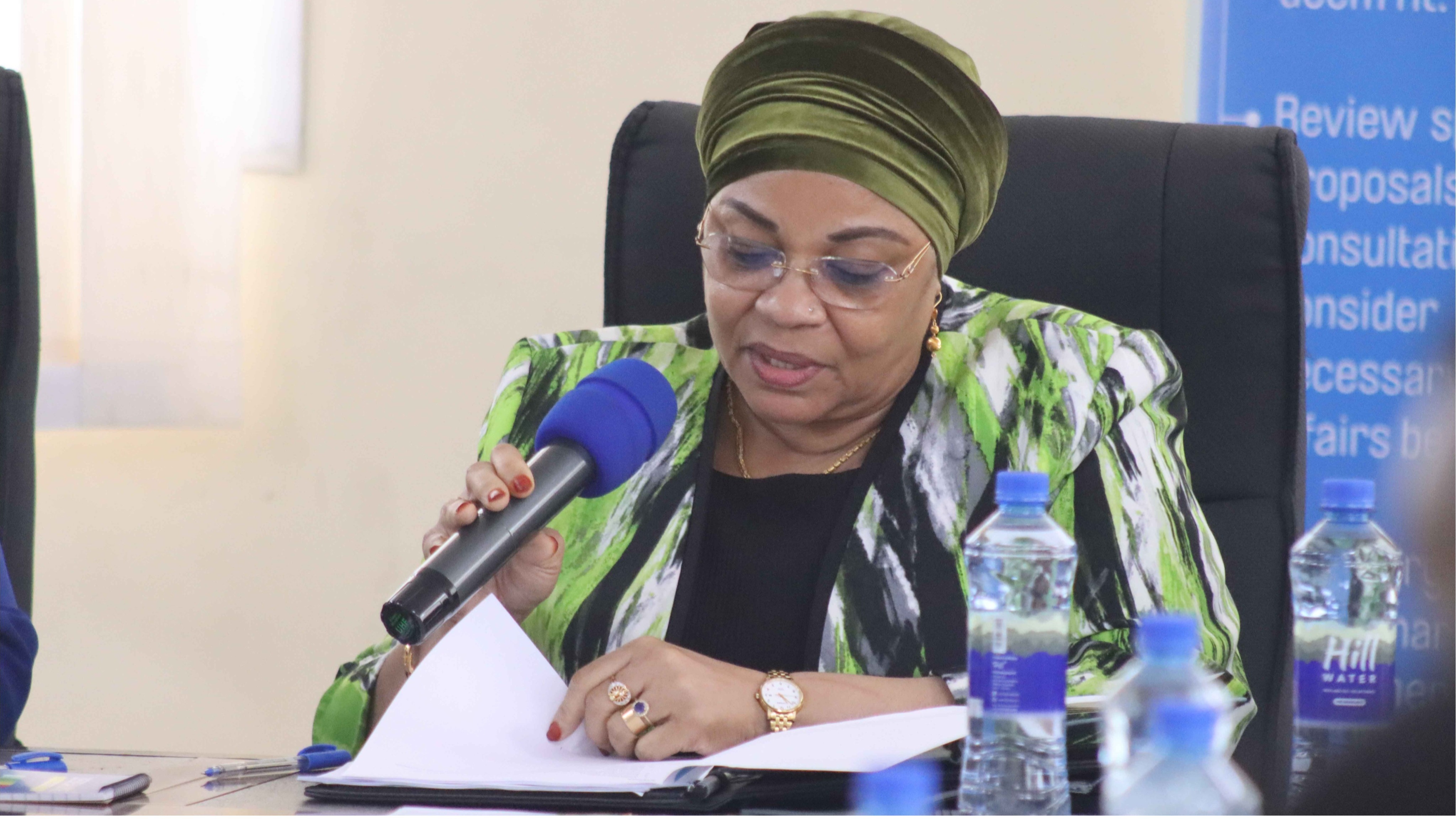 Dkt. Natu El-Maamry Mwamba Mwenyekiti wa Kikundi Kazi cha Fedha ambaye pia ni Katibu Mkuu Wizara ya Fedha aongoza Kikao cha 3 leo tarehe 24 Machi, 2026